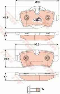 Гальмівні колодки, дискові TRW GDB1766