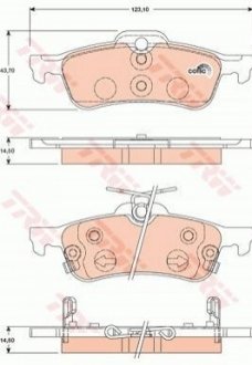 Гальмівні колодки, дискові TRW GDB3458