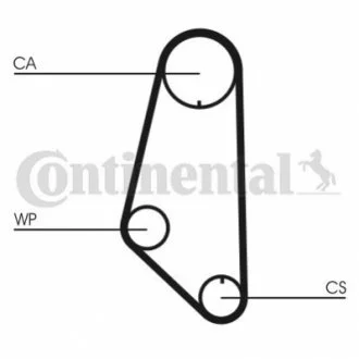 Комплект ремня грм + Помпа CONTITECH CT732WP1