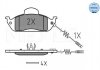 Комплект гальмівних колодок з 4 шт. дисків MEYLE 0252319317W (фото 1)