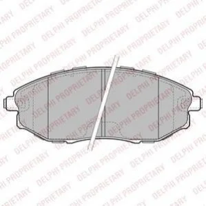 Гальмівні колодки, дискові DELPHI LP2183