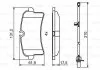 Гальмівні колодки, дискові BOSCH 0986494841 (фото 1)