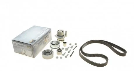 Комплект ГРМ, пас+ролик+помпа HEPU PK06621