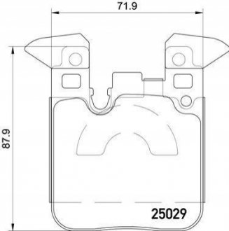 Дисковые тормозные колодки BREMBO P06087