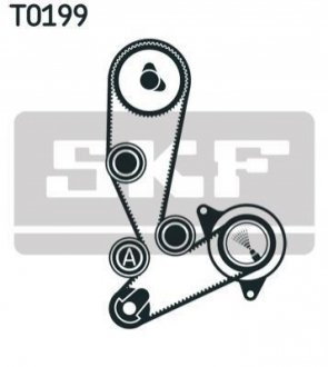 Набір ГРМ, пас+ролик+помпа SKF VKMC02390