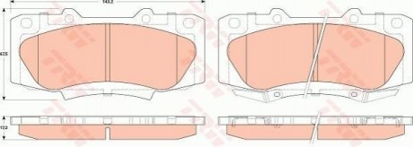 Гальмівні колодки, дискові TRW GDB3528