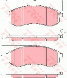 Гальмівні колодки, дискові TRW GDB3380