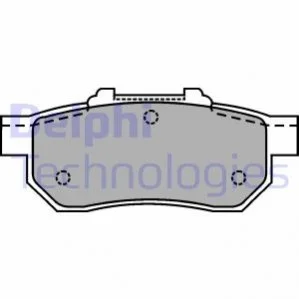 Гальмівні колодки, дискові DELPHI LP1456 (фото 1)
