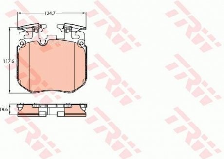 Гальмівні колодки, дискові TRW GDB2147