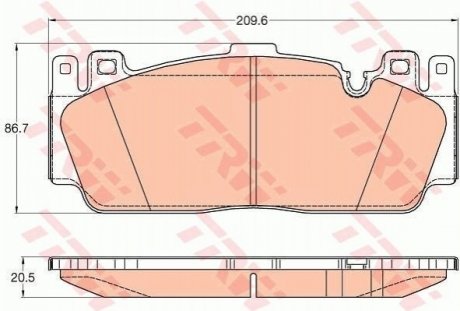 Гальмівні колодки, дискові TRW GDB2020