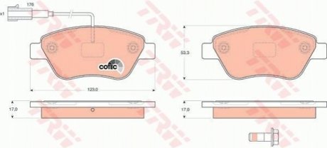 Гальмівні колодки, дискові TRW GDB1590