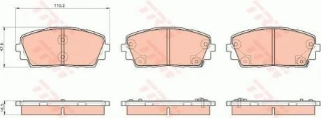 Гальмівні колодки, дискові TRW GDB3535