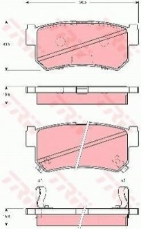 Гальмівні колодки, дискові TRW GDB3382