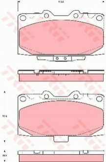 Гальмівні колодки, дискові TRW GDB3307