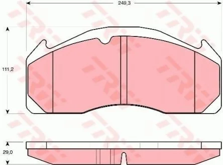 Гальмівні колодки, дискові TRW GDB5085