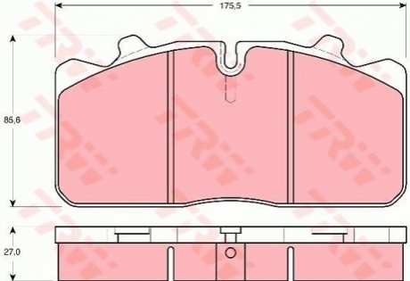 Гальмівні колодки, дискові TRW GDB5069