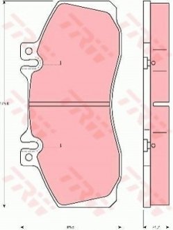 Гальмівні колодки, дискові TRW GDB5050
