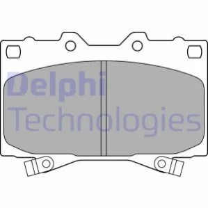 Гальмівні колодки, дискові DELPHI LP1308