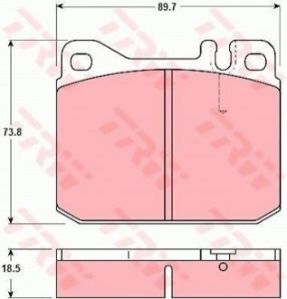 Гальмівні колодки, дискові TRW GDB1103