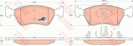 Гальмівні колодки, дискові TRW GDB3163