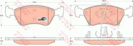 Гальмівні колодки, дискові TRW GDB3163