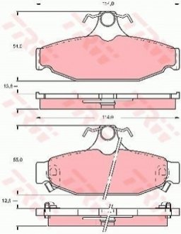 Гальмівні колодки, дискові TRW GDB4089