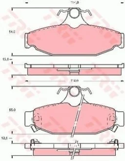 Гальмівні колодки, дискові TRW GDB4089