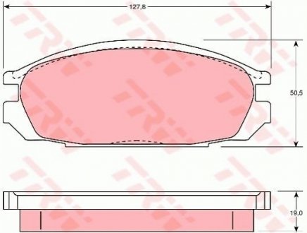 Гальмівні колодки, дискові TRW GDB745