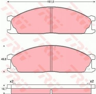 Гальмівні колодки, дискові TRW GDB1017