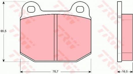 Гальмівні колодки, дискові TRW GDB611