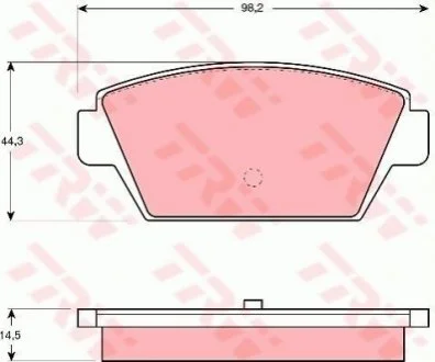 Гальмівні колодки, дискові TRW GDB945