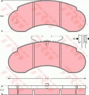 Гальмівні колодки, дискові TRW GDB950