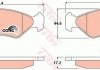 Гальмівні колодки, дискові TRW GDB1221 (фото 1)