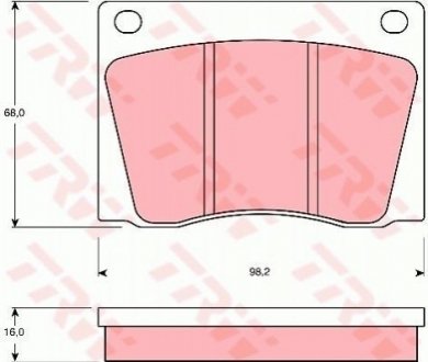 Гальмівні колодки, дискові TRW GDB531