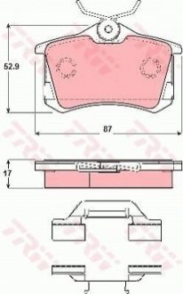 Гальмівні колодки, дискові TRW GDB1416