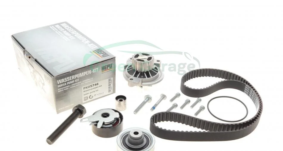 Набір ГРМ, пас+ролик+помпа HEPU PK05746 (фото 1)