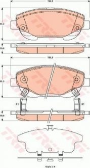 Гальмівні колодки, дискові TRW GDB3518