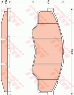 Гальмівні колодки, дискові TRW GDB3500