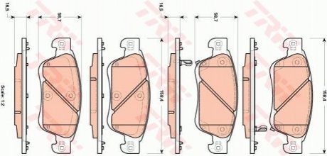 Гальмівні колодки, дискові TRW GDB3503