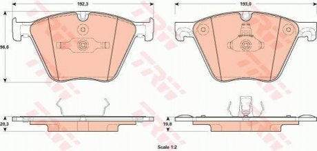 Гальмівні колодки, дискові TRW GDB1915