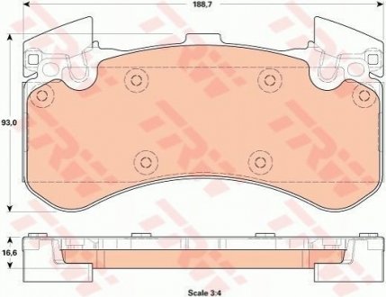 Гальмівні колодки, дискові TRW GDB1911