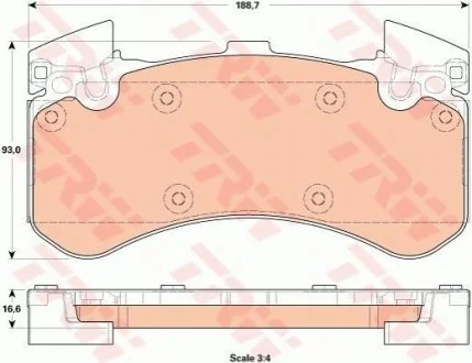 Гальмівні колодки, дискові TRW GDB1911