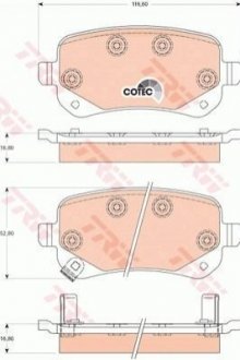 Гальмівні колодки, дискові TRW GDB4176