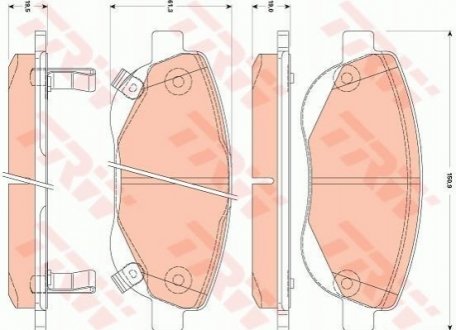 Гальмівні колодки, дискові TRW GDB3511