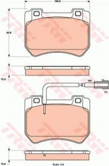 Гальмівні колодки, дискові TRW GDB1904