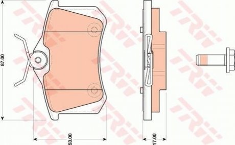 Гальмівні колодки, дискові TRW GDB1813