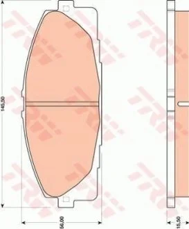 Гальмівні колодки, дискові TRW GDB3485