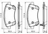 Гальмівні колодки, дискові BOSCH 0986494552 (фото 2)