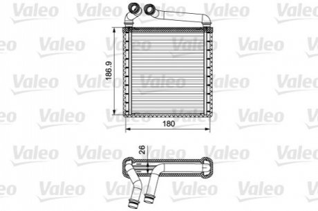 Радіатор пічки VOLKSWAGEN VALEO 811500