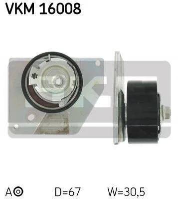 Ролик натяжителя ремня ГРМ SKF VKM16008 (фото 1)
